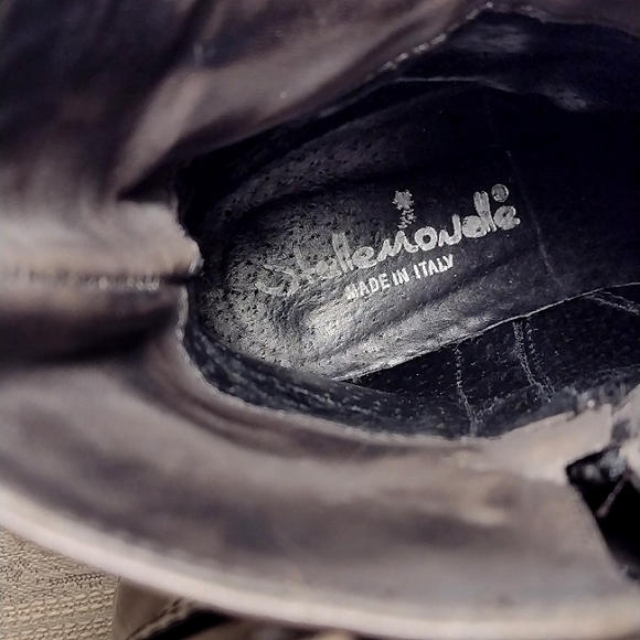 Stelle Monelle Italian Color Block Leather Bootie - Picture 9 of 16